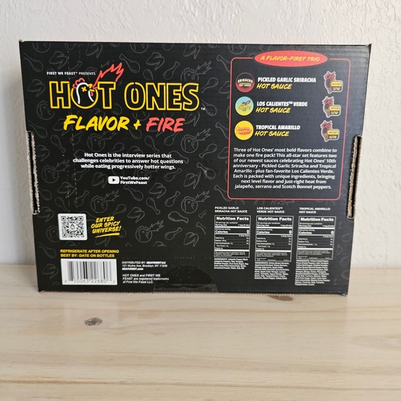Hot Ones Flavor Fire Trio Pack Hot Sauce Gift Set Heatonist 3 Pack New - Picture 2 of 10